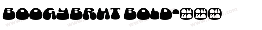 BoogyBrut Bold字体转换